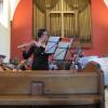 Lynne playing with the Edinburgh Chamber Orchestra, June 2012